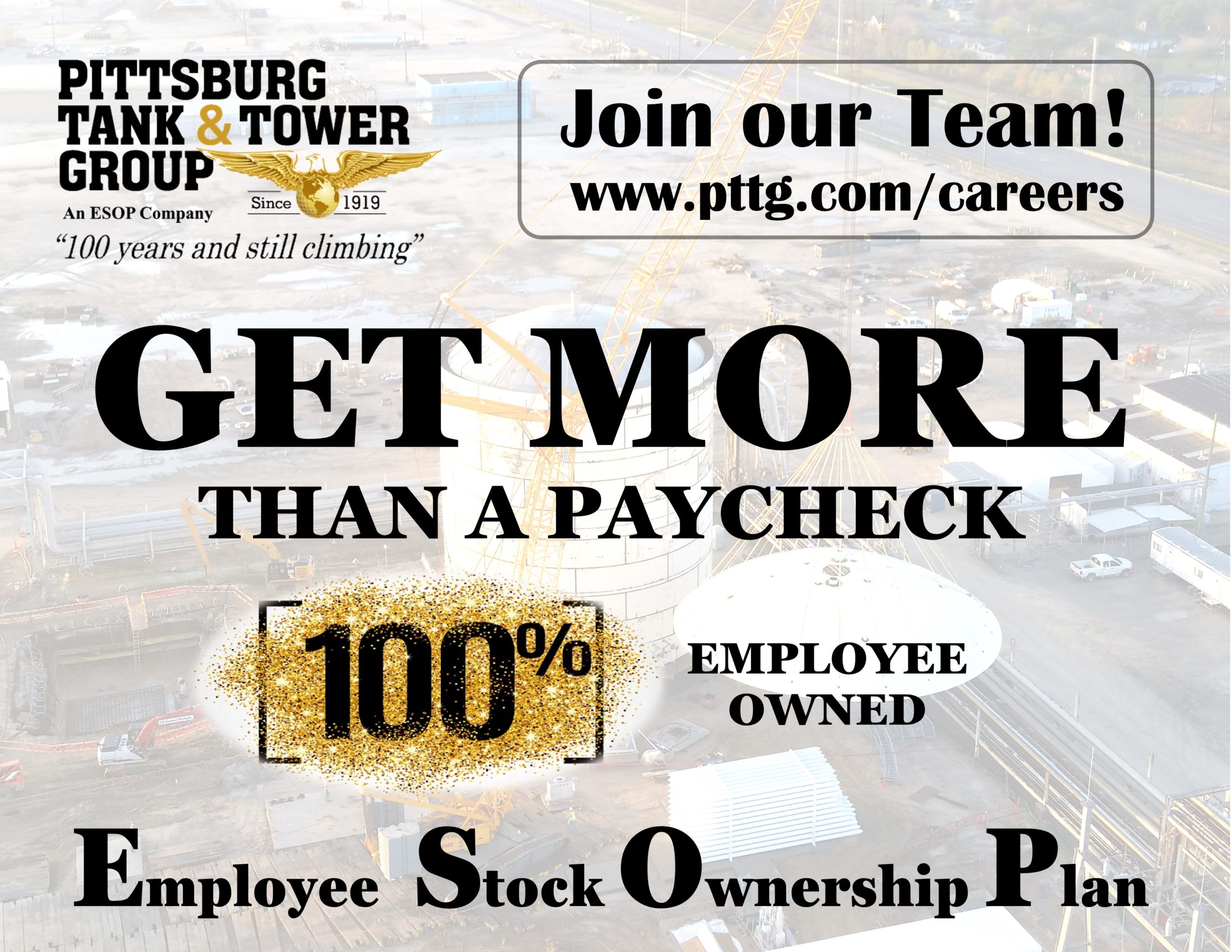 Pittsburg Tank & Tower Group is now 100% Employee-owned Pittsburg Tank & Tower Group is now 100% Employee-owned